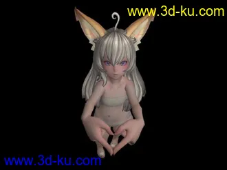 3D打印模型波波带贴图 骨架绑定  权重完整  poes文件的图片