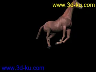 3D打印模型奔跑的野马的图片