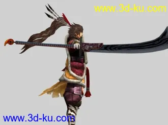 战国basara3前田庆次1P角色模型的图片