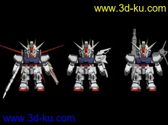 3D打印模型强袭高达三装备的图片