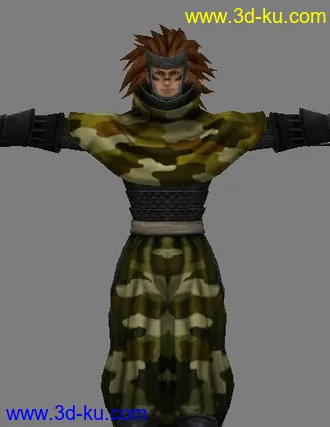 Wii《战国BASARA3》游戏角色 猿飞佐助 长宗我部1P模型的图片