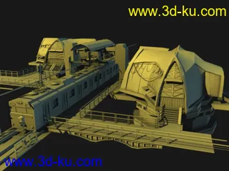 3D打印模型火车场景 刚学时课上做的  新手哦的图片