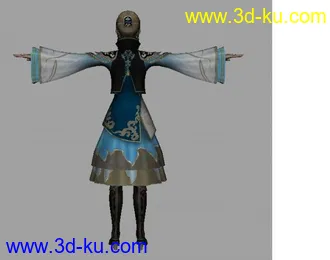 3D打印模型真三6大波王元姬2套衣服的图片