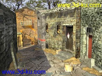 3D打印模型小巷子的图片