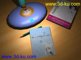 3D打印模型书桌效果的图片