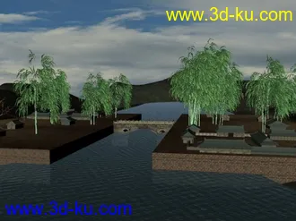 古代桥梁 小商桥模型 ts制作的图片