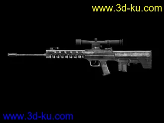 3D打印模型88狙击 中午修改了下 看效果的图片