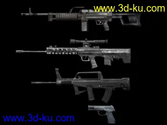 3D打印模型88狙击 中午修改了下 看效果的图片