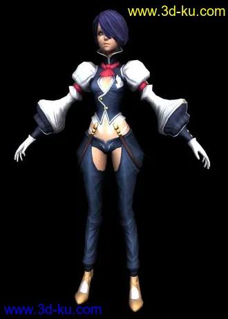 3D打印模型多套服装美女 带骨骼动画的图片