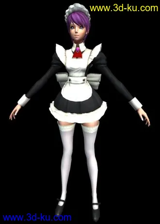 3D打印模型多套服装美女 带骨骼动画的图片