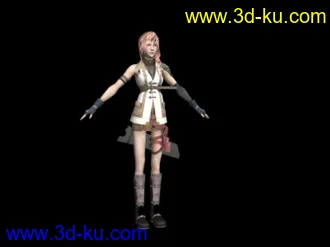 3D打印模型最终幻想13女主角的图片