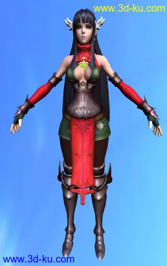 3D打印模型混沌大陆 大美女的图片