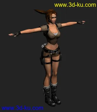 3D打印模型女主角劳拉。。的图片