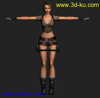3D打印模型女主角劳拉。。的图片
