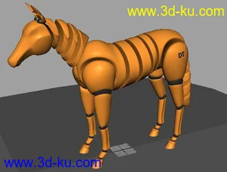 3D打印模型D T 的  马的图片