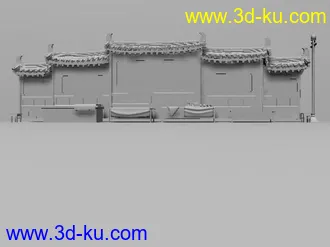 3D打印模型一个简单的古代建筑的图片