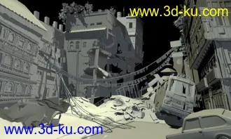 3D打印模型自已对着原图做的场景，大家给点意见的图片