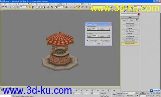 3D打印模型自己做的小水井的图片