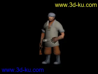 3D打印模型某游戏仓库老板的图片