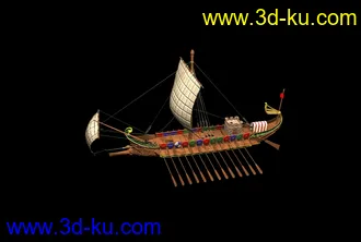 3D打印模型古船一支！的图片