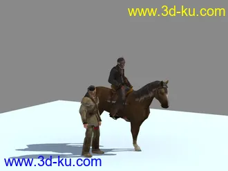 3D打印模型西部牛崽2，加发的，的图片