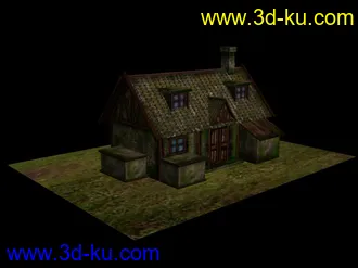 <古代房子>发给新手参考（模型带贴图）！！的图片