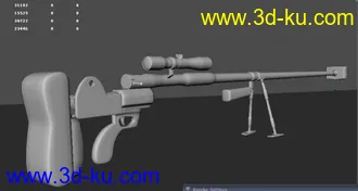3D打印模型才做的  动画里的一把枪····额的图片