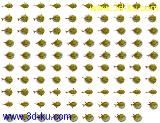 3D打印模型河豚 完整动画的图片