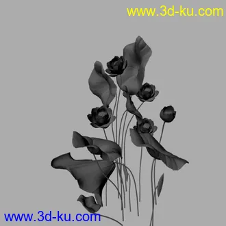 3D打印模型荷花，的图片