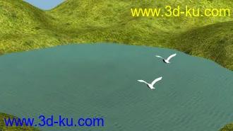 3D打印模型有飞鸟，有摄像机路径动画的图片