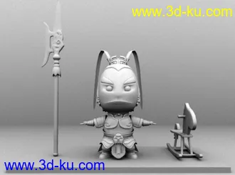 3D打印模型吕布的图片