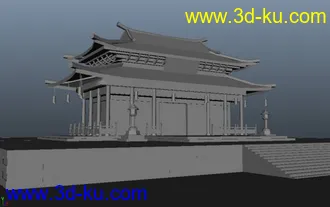 3D打印模型大殿的图片