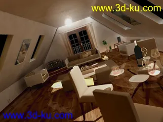 3D打印模型室内场景效果的图片