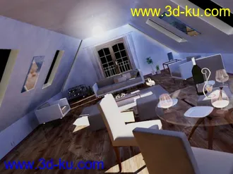 3D打印模型室内场景效果的图片