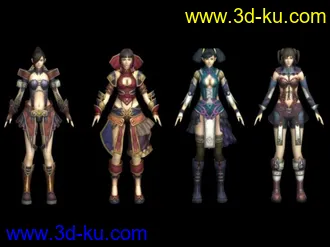 3D打印模型8个胸妹妹何其壮观的图片