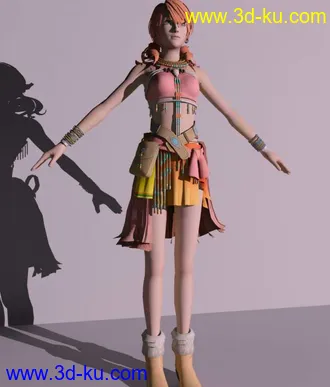 最终幻想女角色 FF13香草可爱模型！的图片