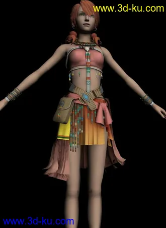 最终幻想女角色 FF13香草可爱模型！的图片