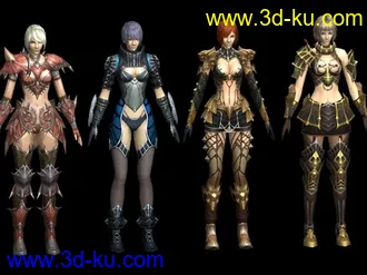 3D打印模型九条女人的图片
