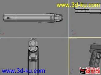 3D打印模型新手习品枪。望各位达人多多指导的图片