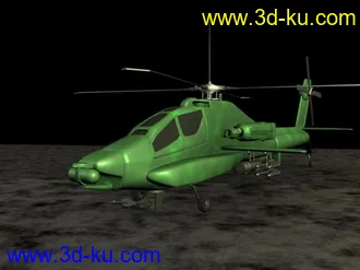 3D打印模型带动画的阿帕奇的图片