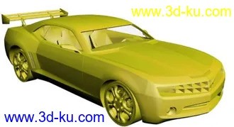 3D打印模型变形金刚电影中的大黄蜂车模的图片