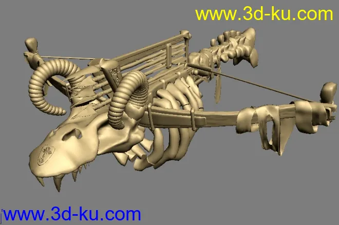 精细古代投石战弓模型的图片1