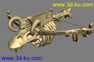 3D打印模型精细古代投石战弓的图片