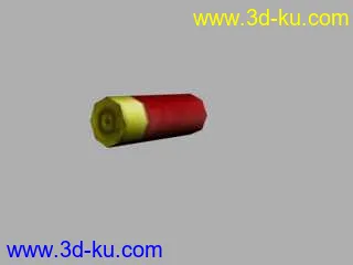 3D打印模型枪支武器：霰弹枪2款（枪托可上膛）＋弹壳的图片