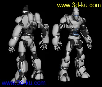 3D打印模型极品精致机器人~obj格式的图片