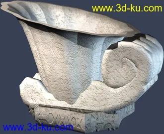 一套室外建筑模型-----------花钵的图片