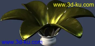 一套室外建筑模型-----------花钵的图片