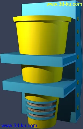 一套室外建筑模型-----------花钵的图片