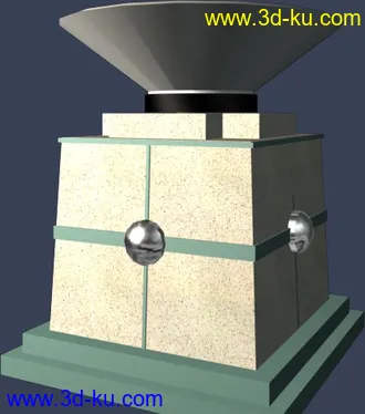 一套室外建筑模型-----------花钵的图片