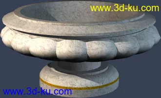 一套室外建筑模型-----------花钵的图片